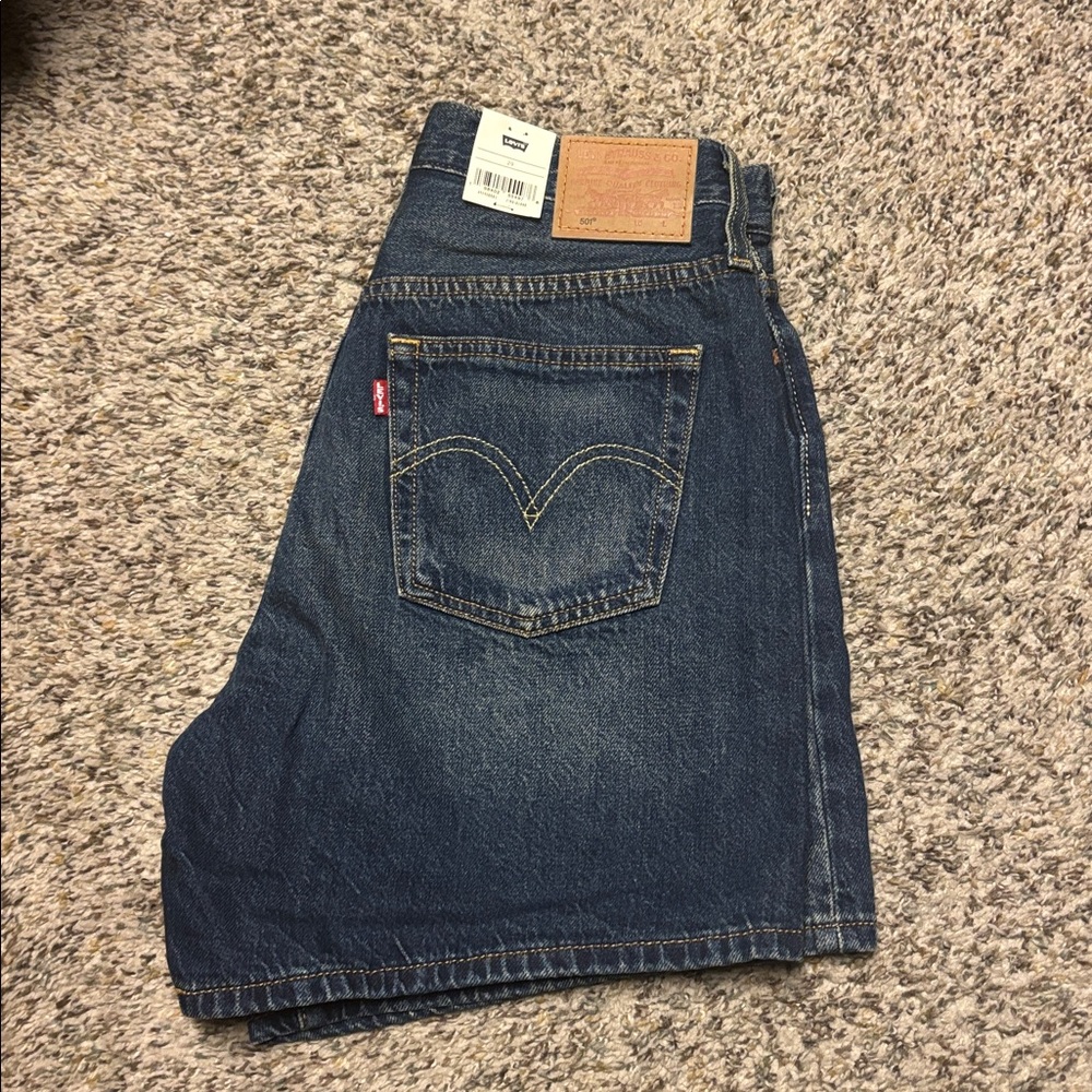 Levi's 501 Button Dark Blue Jean Shorts! 29 Brand new! 🌺 - Picture 5 of 10